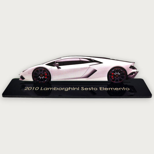 2010 Lamborghini Sesto Elemento (2) Metal Car Wall Art, Color 2D Diecast Car Decor, Silhouette Metal Wall Art, Gift For Car Lovers, Detailed Color Metal Car - Tampa Home & Garden Store