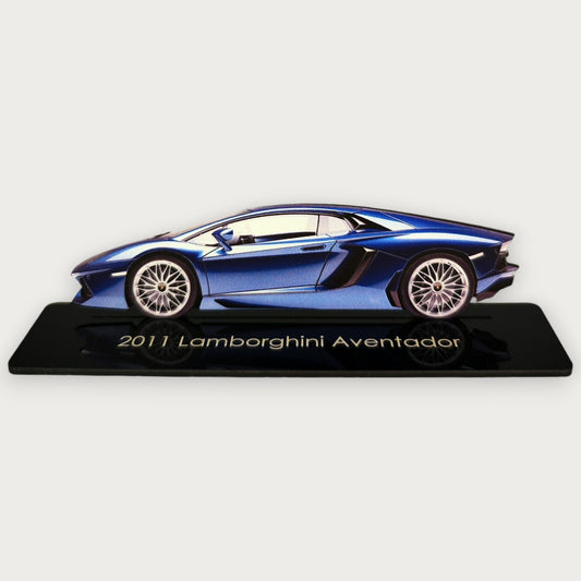 2011 Lamborghini Aventador (1) Metal Car Wall Art, Color 2D Diecast Car Decor, Silhouette Metal Wall Art, Gift For Car Lovers, Detailed Color Metal Car - Tampa Home & Garden Store