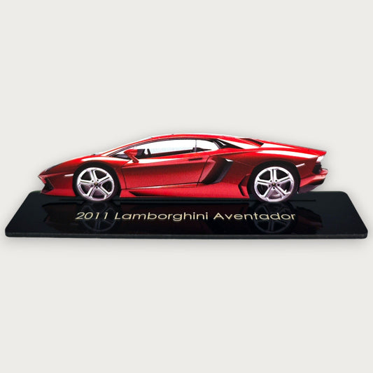2011 Lamborghini Aventador (2) Metal Car Wall Art, Color 2D Diecast Car Decor, Silhouette Metal Wall Art, Gift For Car Lovers, Detailed Color Metal Car - Tampa Home & Garden Store