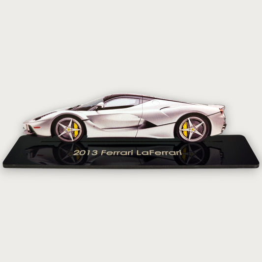 2013 Ferrari LaFerrari (2) Metal Car Wall Art, Color 2D Diecast Car Decor, Silhouette Metal Wall Art, Gift For Car Lovers, Detailed Color Metal Car - Tampa Home & Garden Store