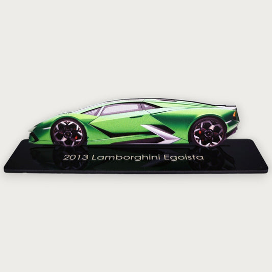 2013 Lamborghini Egoista (2) Metal Car Wall Art, Color 2D Diecast Car Decor, Silhouette Metal Wall Art, Gift For Car Lovers, Detailed Color Metal Car - Tampa Home & Garden Store
