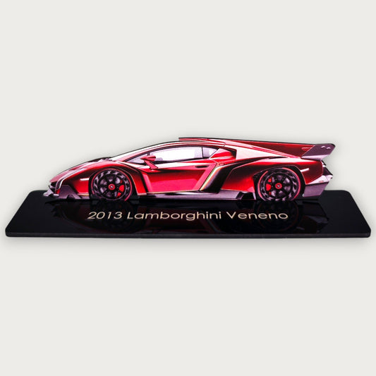 2013 Lamborghini Veneno (1) Metal Car Wall Art, Color 2D Diecast Car Decor, Silhouette Metal Wall Art, Gift For Car Lovers, Detailed Color Metal Car - Tampa Home & Garden Store
