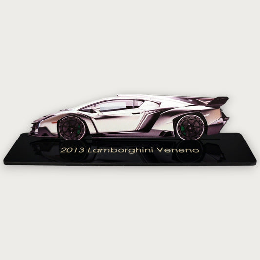 2013 Lamborghini Veneno (2) Metal Car Wall Art, Color 2D Diecast Car Decor, Silhouette Metal Wall Art, Gift For Car Lovers, Detailed Color Metal Car - Tampa Home & Garden Store