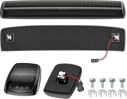AutoLEDTech.com smoked amber LED roof cab light kit for 2015–2019 GMC/Chevy HD with wiring harness on Tampa Home & Garden Store
