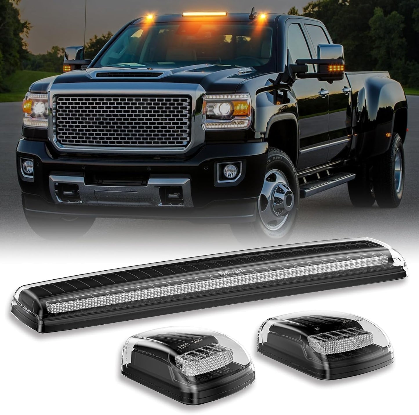 Smoked switchback LED mirror lights for 2014-2019 GMC Sierra HD on Tampa Home & Garden Store