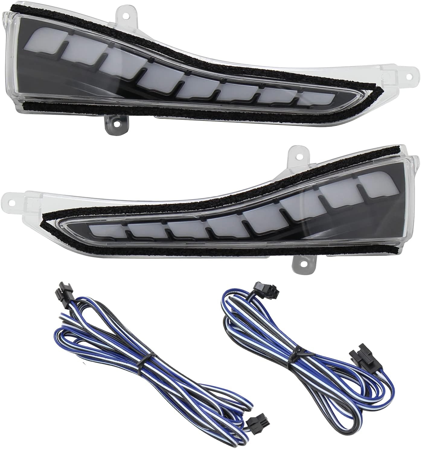 Infiniti Q50 Flow Series RGB LED bumper lights pair, clear lens, AutoLEDTech.com on Tampa Home & Garden Store