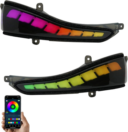 Inf Infiniti Q50 Flow Series RGB LED bumper lights pair by AutoLEDTech.com exterior lighting on Tampa Home & Garden Store