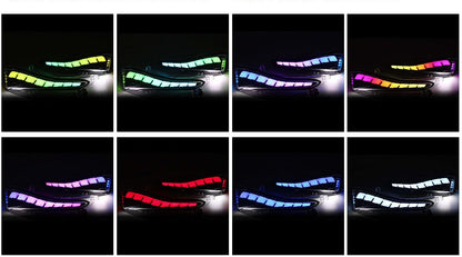 Infiniti Q50/Q60/Q70 Flow Series RGB LED Side Mirror Lights with Turn Signals, 8 color modes on Tampa Home & Garden Store