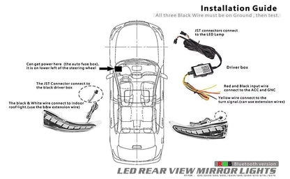 Infiniti Q50 Flow Series RGB LED bumper lights interior exterior kit AutoLEDTech.com with wiring on Tampa Home & Garden Store
