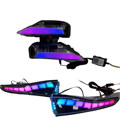 Infiniti Q50/Q60/Q70 Flow Series RGB LED side mirror lights with turn signals by AutoLEDTech.com on Tampa Home & Garden Store