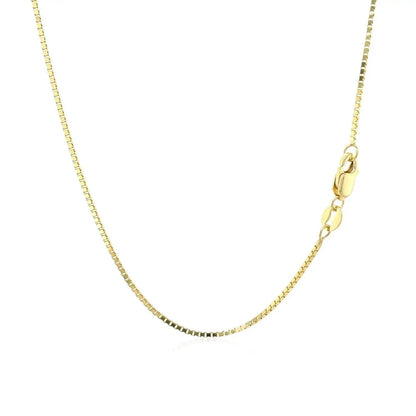 14k yellow gold classic box chain necklace 1.0mm with lobster clasp by Bids.com on Tampa Home & Garden Store