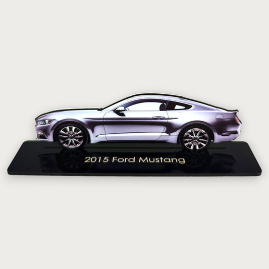 2015 Ford Mustang (1) Metal Car Wall Art, Color 2D Diecast Car Decor, Silhouette Metal Wall Art, Gift For Car Lovers, Detailed Color Metal Car - Tampa Home & Garden Store