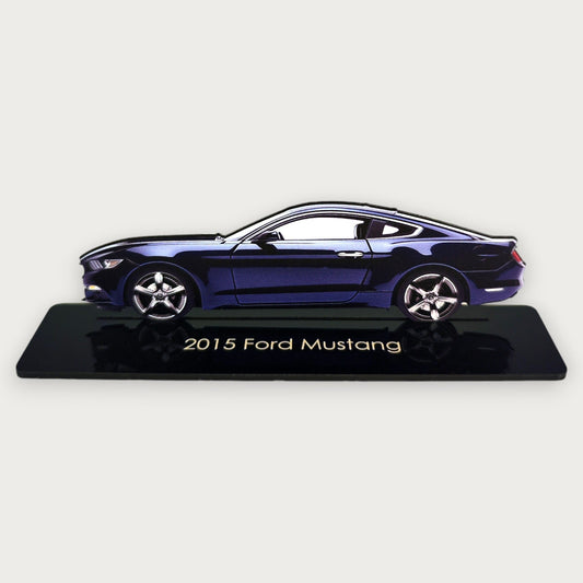 2015 Ford Mustang (2) Metal Car Wall Art, Color 2D Diecast Car Decor, Silhouette Metal Wall Art, Gift For Car Lovers, Detailed Color Metal Car - Tampa Home & Garden Store