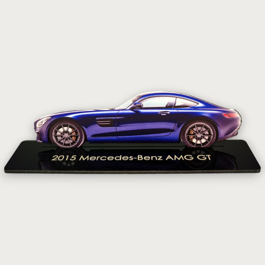 2015 Mercedes-Benz AMG GT (1) Metal Car Wall Art, Color 2D Diecast Car Decor, Silhouette Metal Wall Art, Gift For Car Lovers, Detailed Color Metal Car - Tampa Home & Garden Store