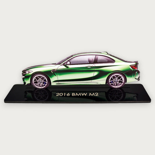 2016 BMW M2 (2) Metal Car Wall Art, Color 2D Diecast Car Decor, Silhouette Metal Wall Art, Gift For Car Lovers, Detailed Color Metal Car - Tampa Home & Garden Store