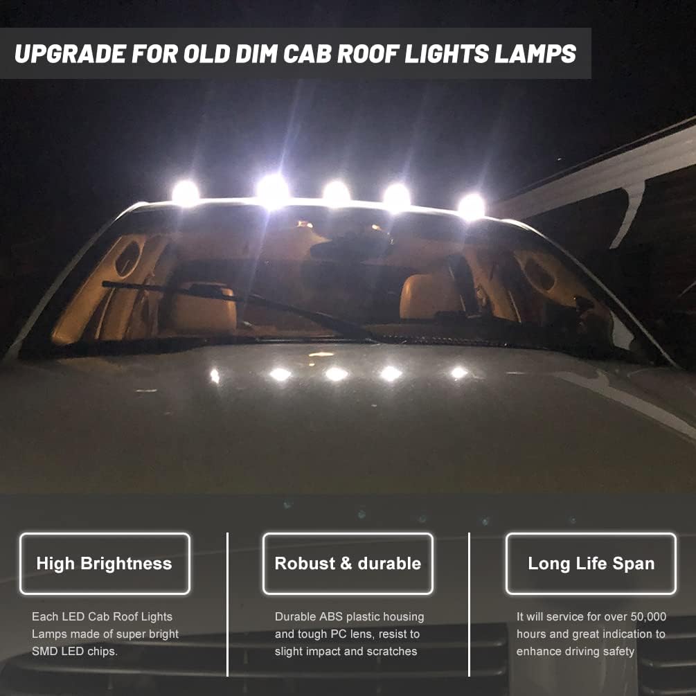 Ford F250/F350 Super Duty cab roof lights clear smoked amber LEDs exterior AutoLEDTech.com on Tampa Home & Garden Store