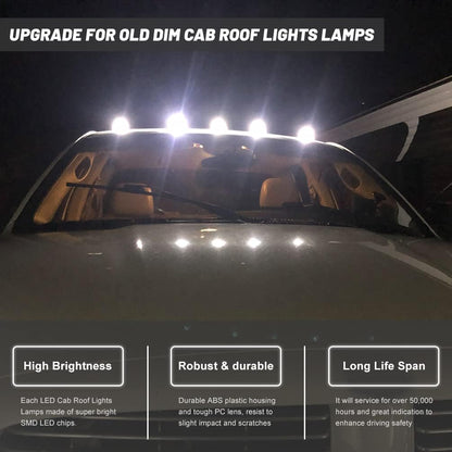 Ford F250/F350 Super Duty cab roof lights clear smoked amber LEDs exterior AutoLEDTech.com on Tampa Home & Garden Store