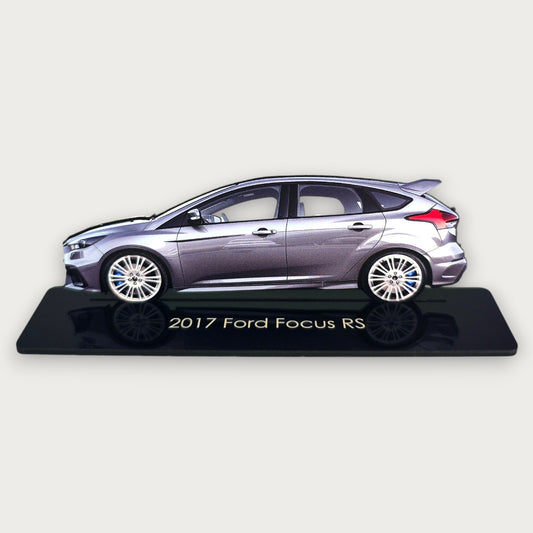 2017 Ford Focus RS (1) Metal Car Wall Art, Color 2D Diecast Car Decor, Silhouette Metal Wall Art, Gift For Car Lovers, Detailed Color Metal Car - Tampa Home & Garden Store