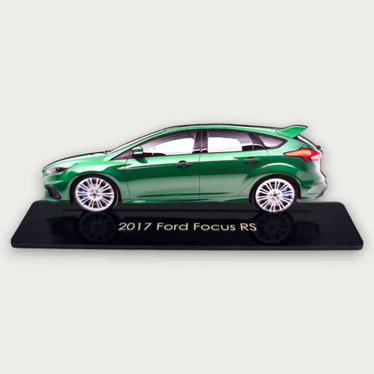 2017 Ford Focus RS (2) Metal Car Wall Art, Color 2D Diecast Car Decor, Silhouette Metal Wall Art, Gift For Car Lovers, Detailed Color Metal Car - Tampa Home & Garden Store