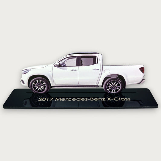2017 Mercedes-Benz X-Class (1) Metal Car Wall Art, Color 2D Diecast Car Decor, Silhouette Metal Wall Art, Gift For Car Lovers, Detailed Color Metal Car - Tampa Home & Garden Store
