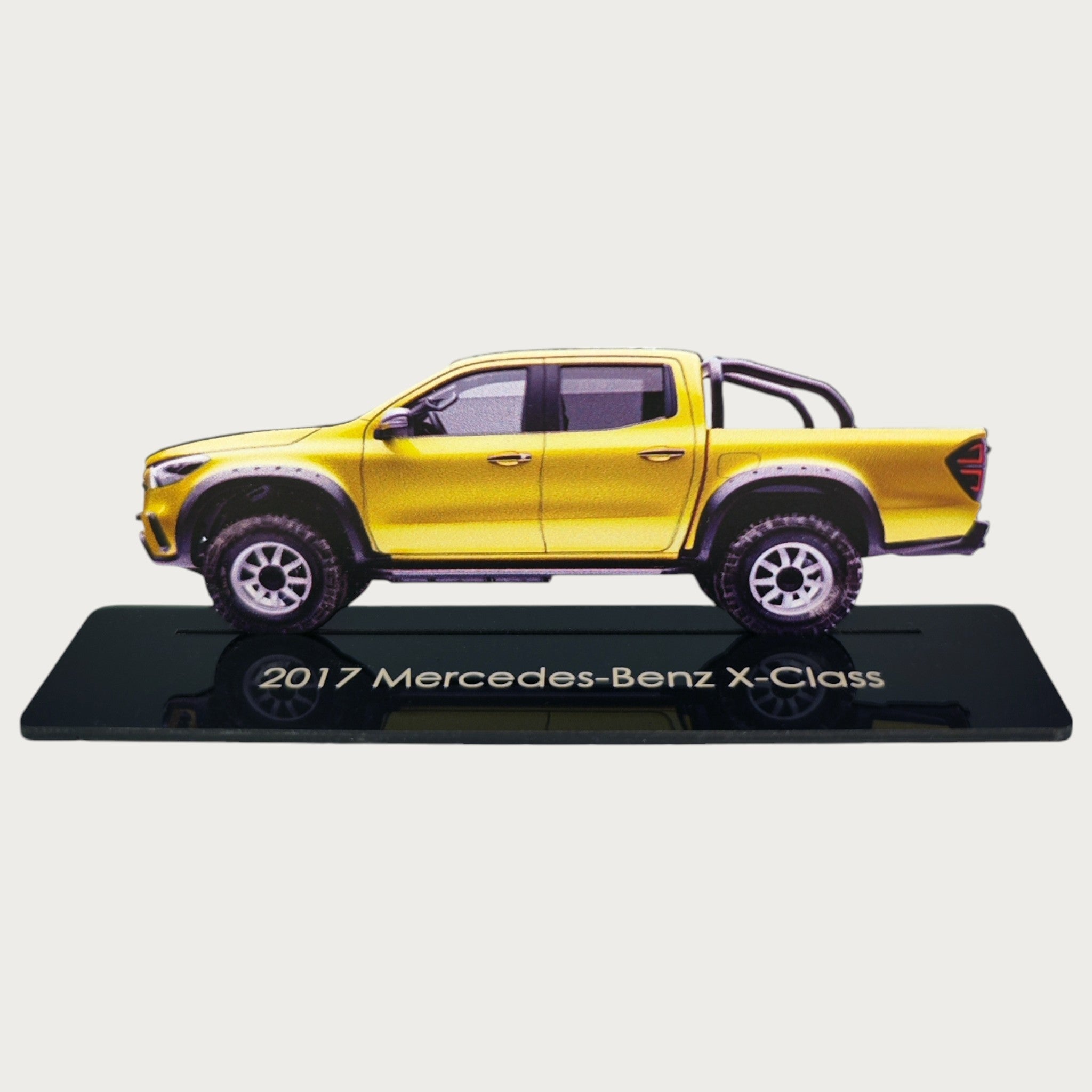 2017 Mercedes-Benz X-Class (2) Metal Car Wall Art, Color 2D Diecast Ca ...