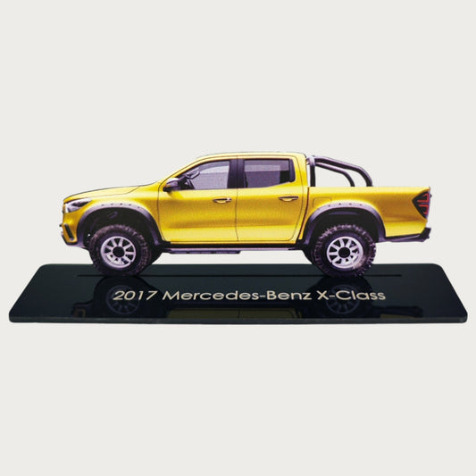 2017 Mercedes-Benz X-Class (2) Metal Car Wall Art, Color 2D Diecast Car Decor, Silhouette Metal Wall Art, Gift For Car Lovers, Detailed Color Metal Car - Tampa Home & Garden Store