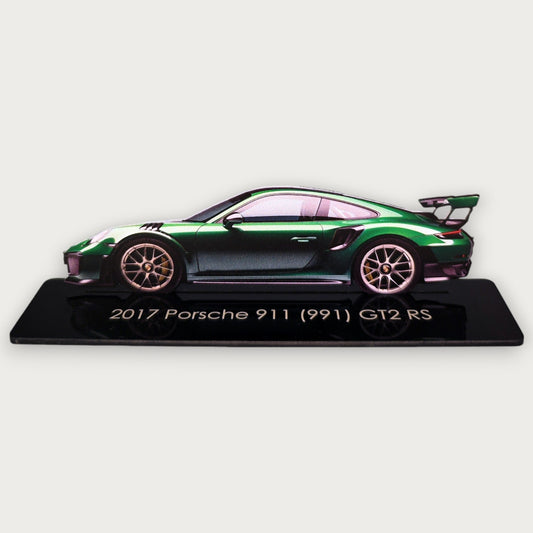 2017 Porsche 911 (991) GT2 RS (1) Metal Car Wall Art, Color 2D Diecast Car Decor, Silhouette Metal Wall Art, Gift For Car Lovers, Detailed Color Metal Car - Tampa Home & Garden Store