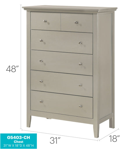Accent chest with real wood veneers and nickel hardware in multiple colors by HouseOfZazla on Tampa Home & Garden Store