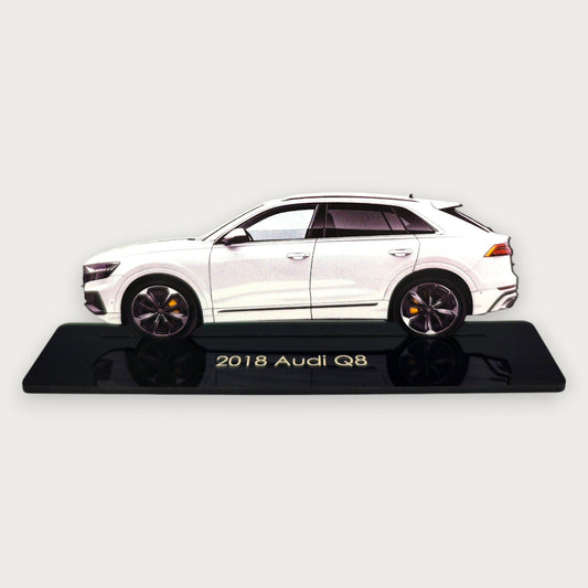 2018 Audi Q8 (2) Metal Car Wall Art, Color 2D Diecast Car Decor, Silhouette Metal Wall Art, Gift For Car Lovers, Detailed Color Metal Car - Tampa Home & Garden Store