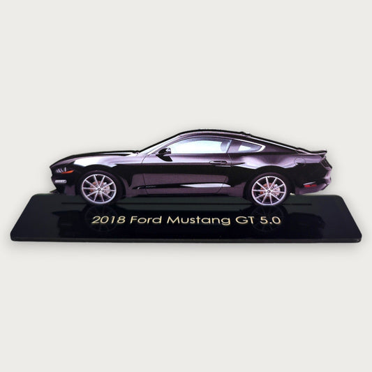2018 Ford Mustang GT 5.0 (1) Metal Car Wall Art, Color 2D Diecast Car Decor, Silhouette Metal Wall Art, Gift For Car Lovers, Detailed Color Metal Car - Tampa Home & Garden Store