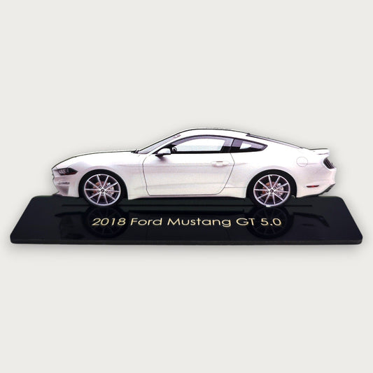 2018 Ford Mustang GT 5.0 (2) Metal Car Wall Art, Color 2D Diecast Car Decor, Silhouette Metal Wall Art, Gift For Car Lovers, Detailed Color Metal Car - Tampa Home & Garden Store