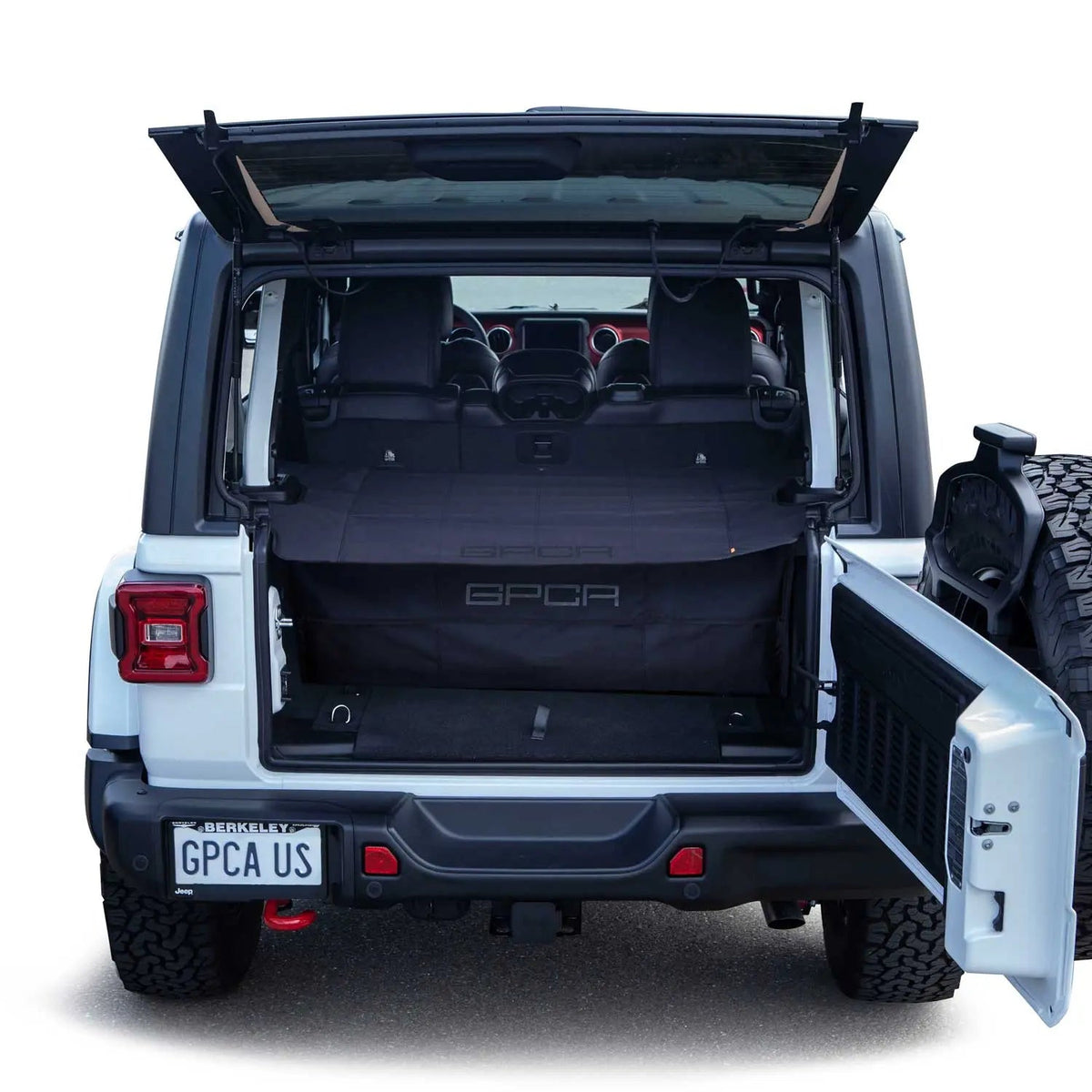 GPCA Jeep Wrangler JL 4DR Cargo Cover LITE black fabric cargo cover for 2018+ on Tampa Home & Garden Store