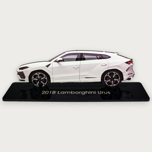 2018 Lamborghini Urus (1) Metal Car Wall Art, Color 2D Diecast Car Decor, Silhouette Metal Wall Art, Gift For Car Lovers, Detailed Color Metal Car - Tampa Home & Garden Store