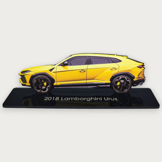 2018 Lamborghini Urus (2) Metal Car Wall Art, Color 2D Diecast Car Decor, Silhouette Metal Wall Art, Gift For Car Lovers, Detailed Color Metal Car - Tampa Home & Garden Store