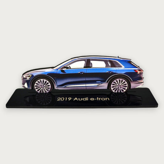 2019 Audi e-tron (1) Metal Car Wall Art, Color 2D Diecast Car Decor, Silhouette Metal Wall Art, Gift For Car Lovers, Detailed Color Metal Car - Tampa Home & Garden Store