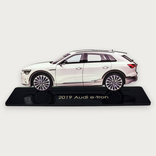 2019 Audi e-tron (2) Metal Car Wall Art, Color 2D Diecast Car Decor, Silhouette Metal Wall Art, Gift For Car Lovers, Detailed Color Metal Car - Tampa Home & Garden Store