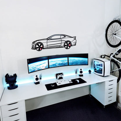 2019 Camaro ZL1 Metal Wall Art – Spinning Wheels Muscle Decor-KAFMEKA005 - Tampa Home & Garden Store