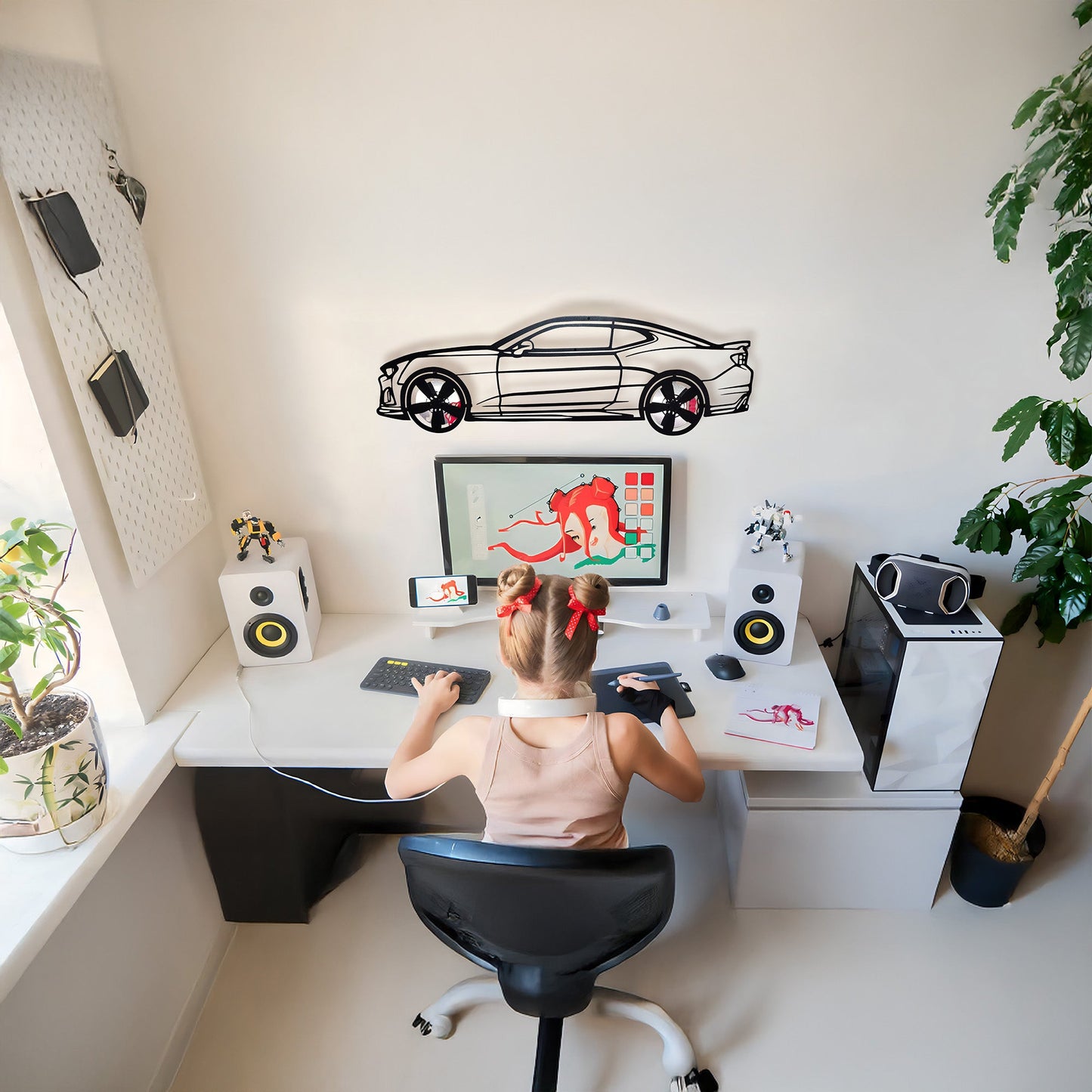 2019 Camaro ZL1 Metal Wall Art – Spinning Wheels Muscle Decor-KAFMEKA005 - Tampa Home & Garden Store