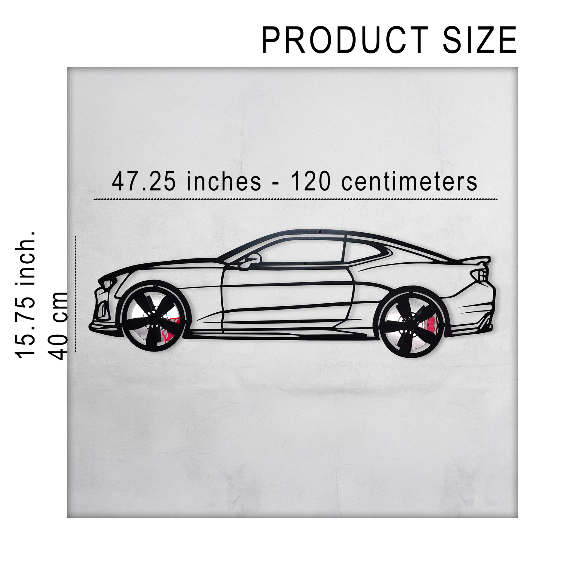 2019 Camaro ZL1 Metal Wall Art – Spinning Wheels Muscle Decor-KAFMEKA005 - Tampa Home & Garden Store