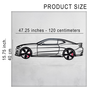 2019 Camaro ZL1 Metal Wall Art – Spinning Wheels Muscle Decor-KAFMEKA005 - Tampa Home & Garden Store