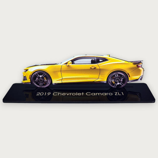 2019 Chevrolet Camaro ZL1 (2) Metal Car Wall Art, Color 2D Diecast Car Decor, Silhouette Metal Wall Art, Gift For Car Lovers, Detailed Color Metal Car - Tampa Home & Garden Store
