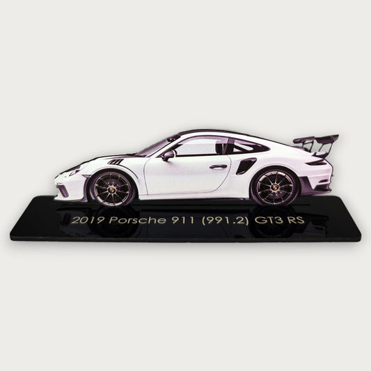 2019 Porsche 911 (991.2) GT3 RS (2) Metal Car Wall Art, Color 2D Diecast Car Decor, Silhouette Metal Wall Art, Gift For Car Lovers, Detailed Color Metal Car - Tampa Home & Garden Store