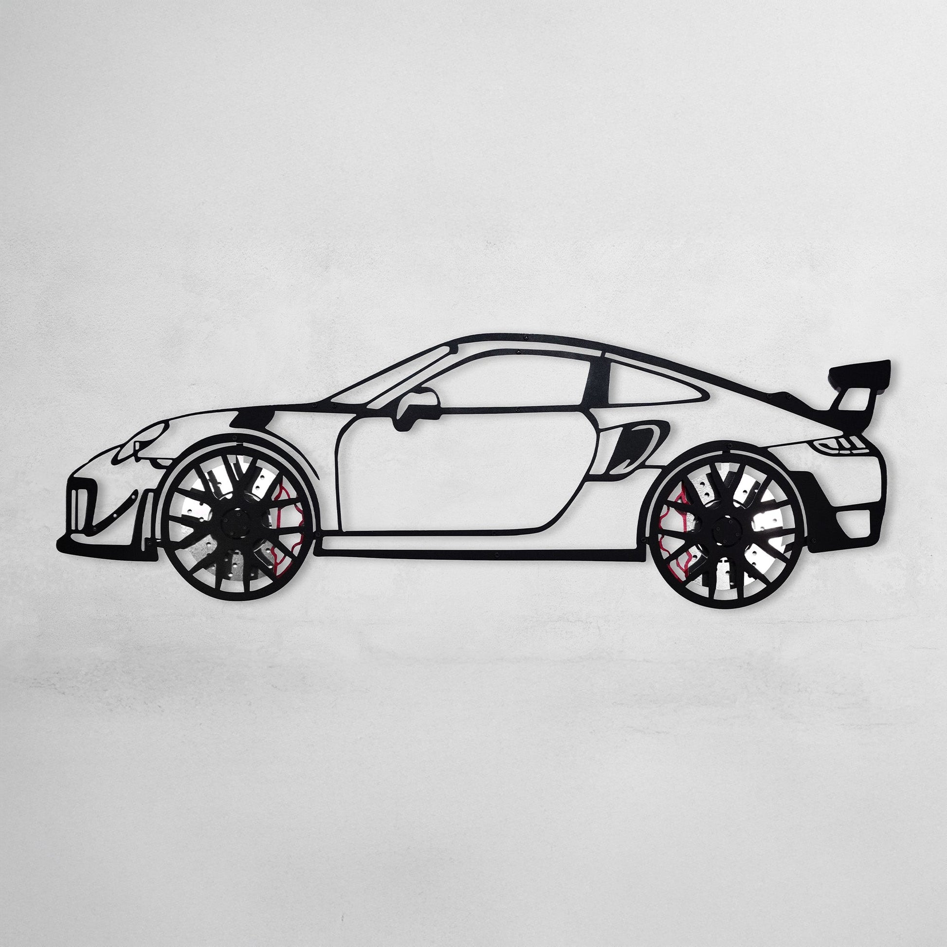 2019 Porsche 911 GT2 RS Wall Art – Steel Cut with Spinning Wheels-KAFMEKA006 - Tampa Home & Garden Store