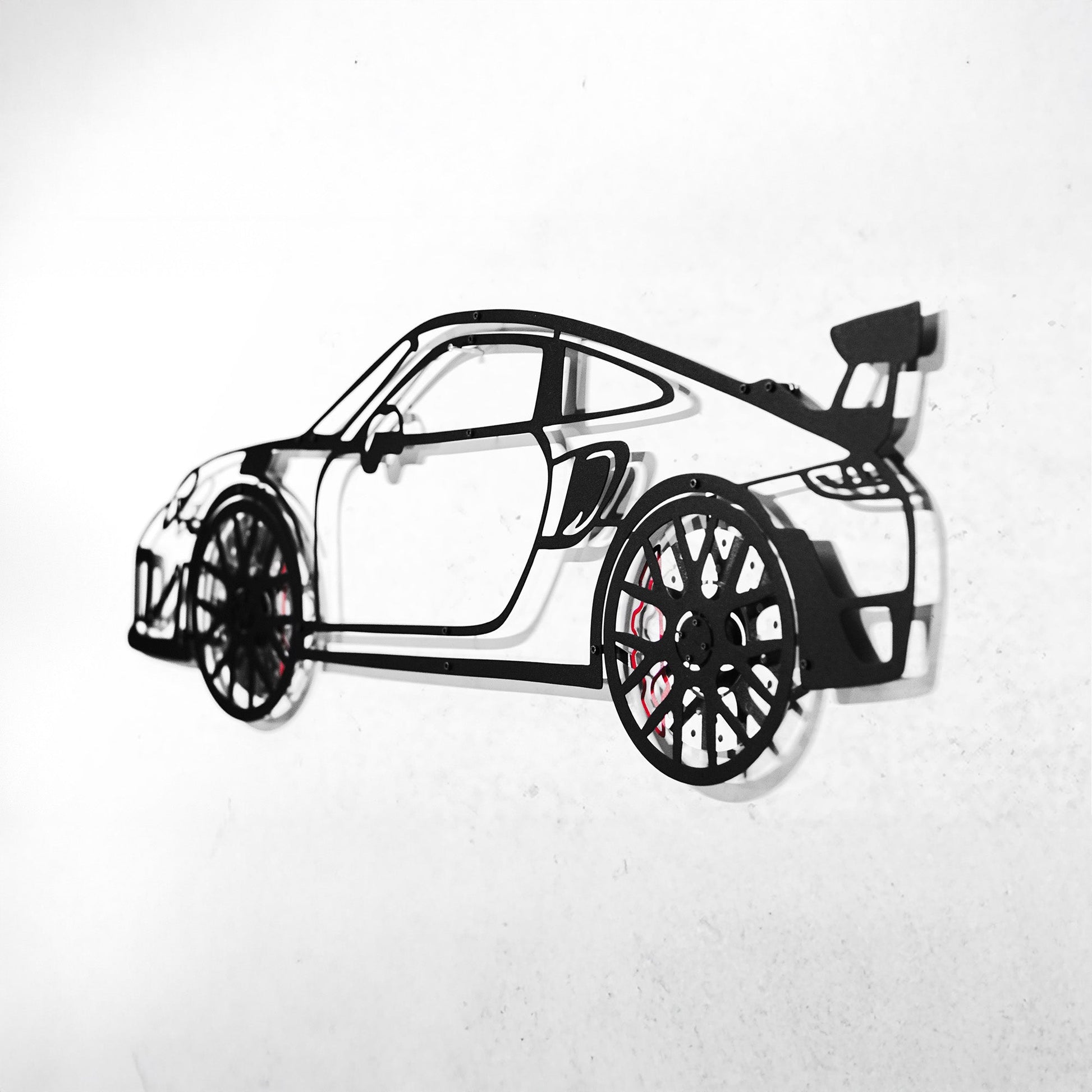 2019 Porsche 911 GT2 RS Wall Art – Steel Cut with Spinning Wheels-KAFMEKA006 - Tampa Home & Garden Store