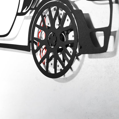 2019 Porsche 911 GT2 RS Wall Art – Steel Cut with Spinning Wheels-KAFMEKA006 - Tampa Home & Garden Store
