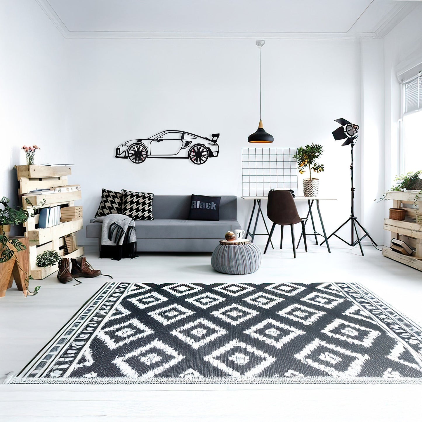 2019 Porsche 911 GT2 RS Wall Art – Steel Cut with Spinning Wheels-KAFMEKA006 - Tampa Home & Garden Store