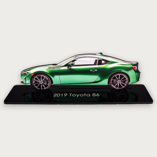2019 Toyota 86 (1) Metal Car Wall Art, Color 2D Diecast Car Decor, Silhouette Metal Wall Art, Gift For Car Lovers, Detailed Color Metal Car - Tampa Home & Garden Store
