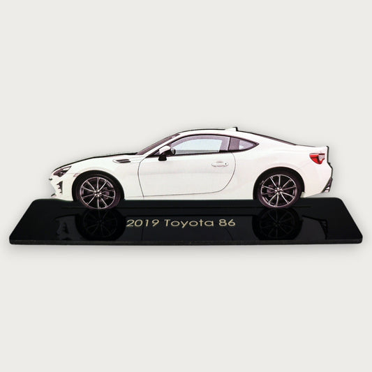 2019 Toyota 86 (2) Metal Car Wall Art, Color 2D Diecast Car Decor, Silhouette Metal Wall Art, Gift For Car Lovers, Detailed Color Metal Car - Tampa Home & Garden Store