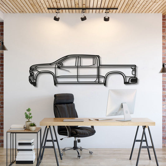 2019 Silverado 1500 4ª generación Arte de pared de metal para coche - MT0681