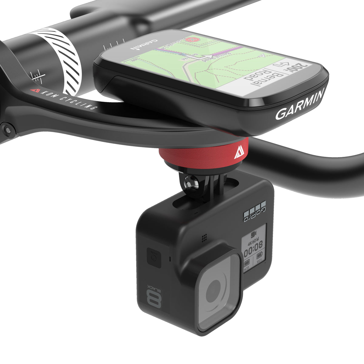 CM06 Quick Release GoPro Computer Mount for Garmin bike computer by KOM Cycling, black on Tampa Home & Garden Store